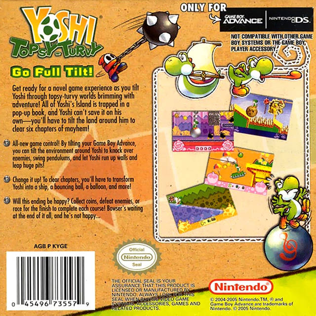 Yoshi Topsy-Turvy - (GBA) Game Boy Advance [Pre-Owned] Video Games Nintendo   