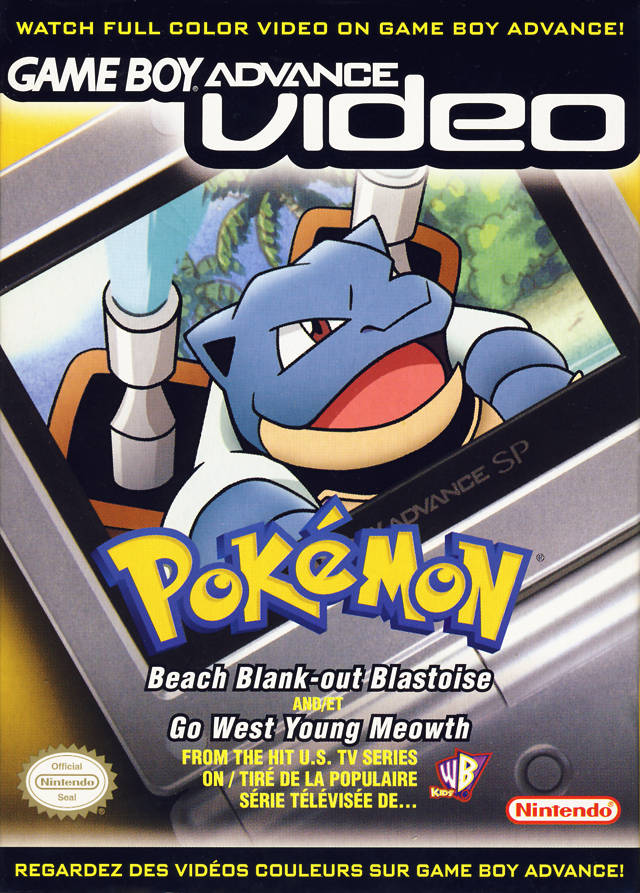 Game Boy Advance Video: Pokemon Beach Blank-out Blastoise / Go West Young Meowth - (GBA) Game Boy Advance [Pre-Owned] Video Games Nintendo   