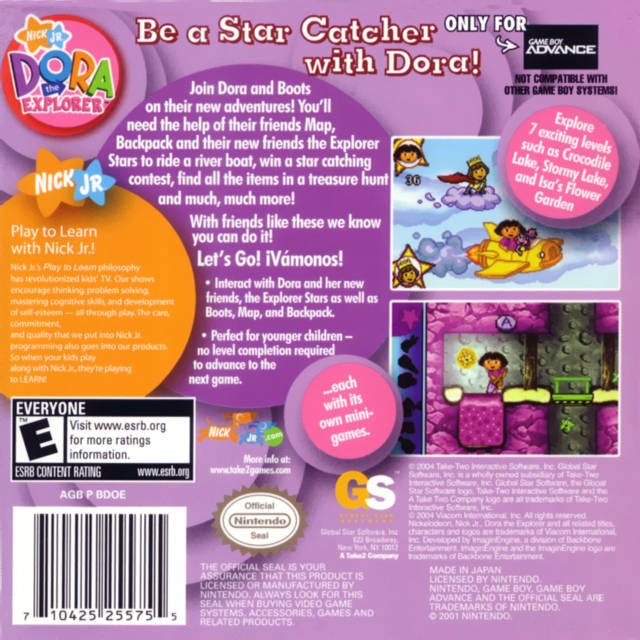 Dora the Explorer: Super Star Adventures - (GBA) Game Boy Advance [Pre-Owned] Video Games Global Star Software   