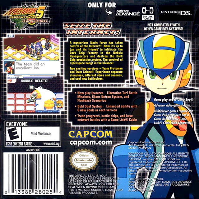 Mega Man Battle Network 5: Team Colonel - (GBA) Game Boy Advance [Pre-Owned] Video Games Capcom   