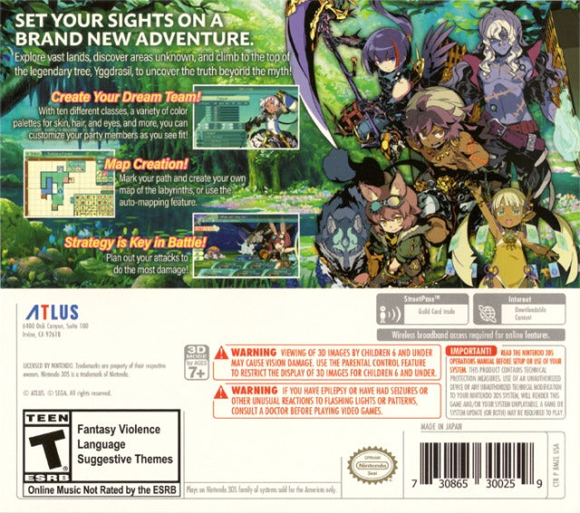 Etrian Odyssey V: Beyond the Myth - Nintendo 3DS [Pre-Owned] Video Games Atlus   