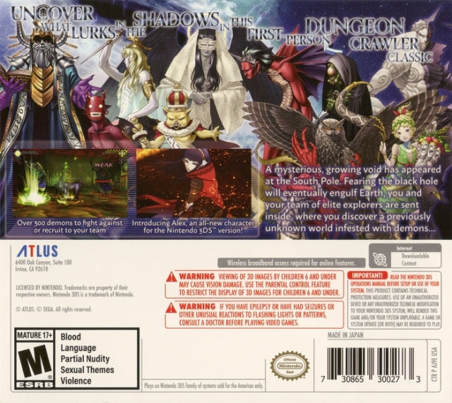 Shin Megami Tensei: Strange Journey Redux - Nintendo 3DS Video Games Atlus   