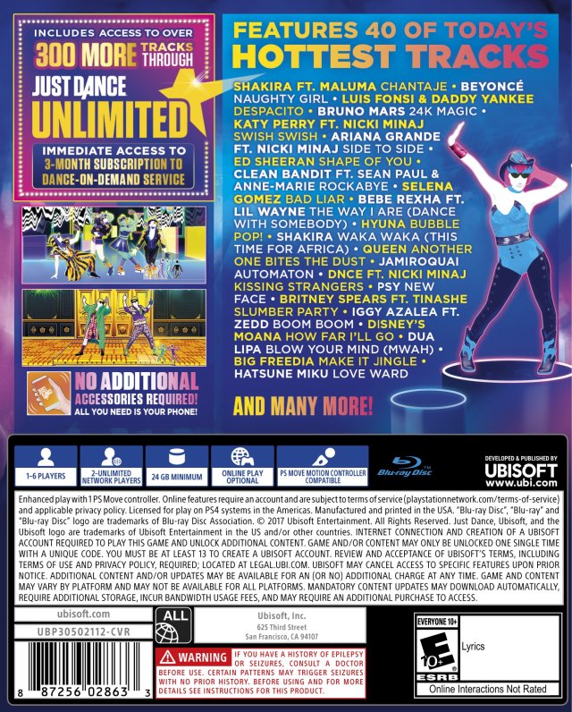 Just Dance 2018 - (PS4) PlayStation 4 [Pre-Owned] Video Games Ubisoft   