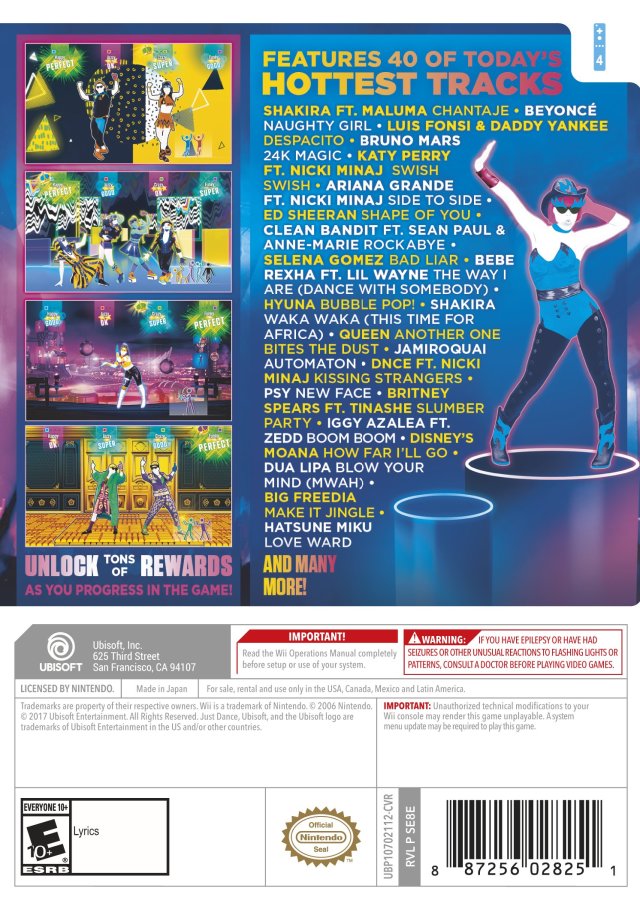 Just Dance 2018 - Nintendo Wii [Pre-Owned] Video Games Ubisoft   