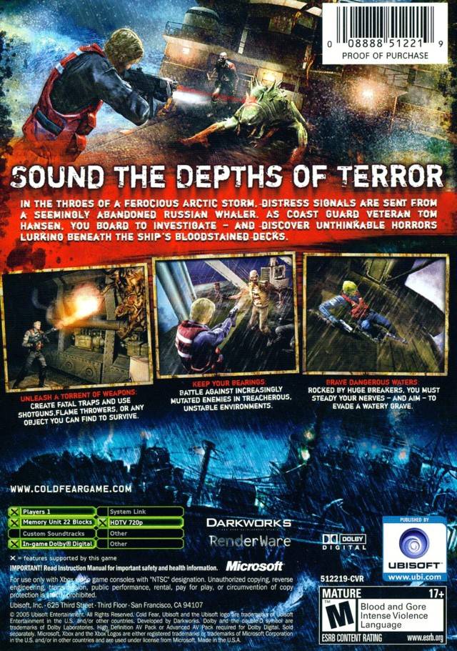 Cold Fear - (XB) Xbox [Pre-Owned] Video Games Ubisoft   