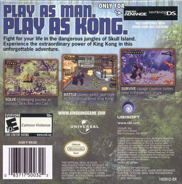 Kong: The 8th Wonder of the World - (GBA) Game Boy Advance [Pre-Owned] Video Games Ubisoft   
