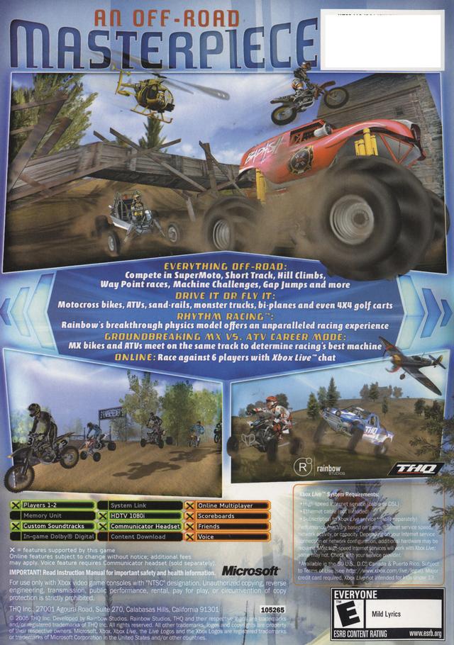 MX vs. ATV Unleashed Xbox