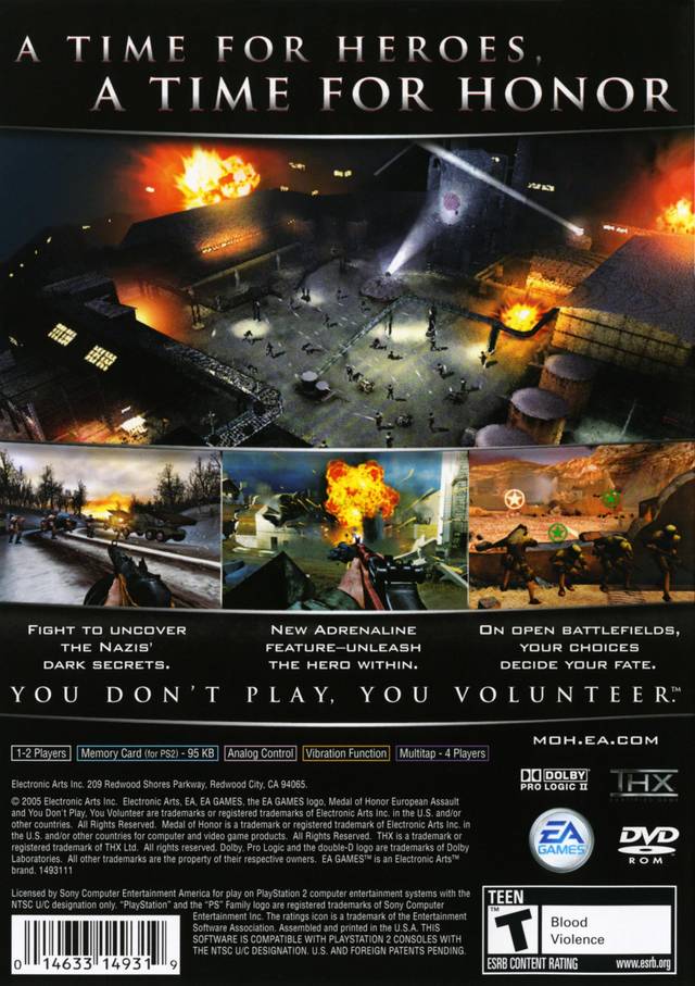 Medal of Honor: European Assault - (PS2) PlayStation 2 [Pre-Owned] Video Games Electronic Arts   