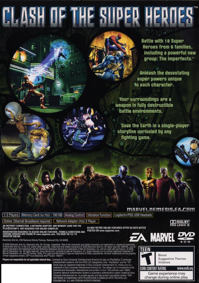 Marvel Nemesis: Rise of the Imperfects - (PS2) PlayStation 2 [Pre-Owned] Video Games EA Games   