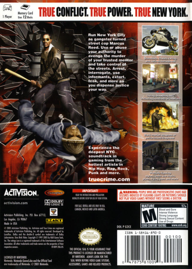 True Crime: New York City - (GC) GameCube [Pre-Owned] Video Games Activision   