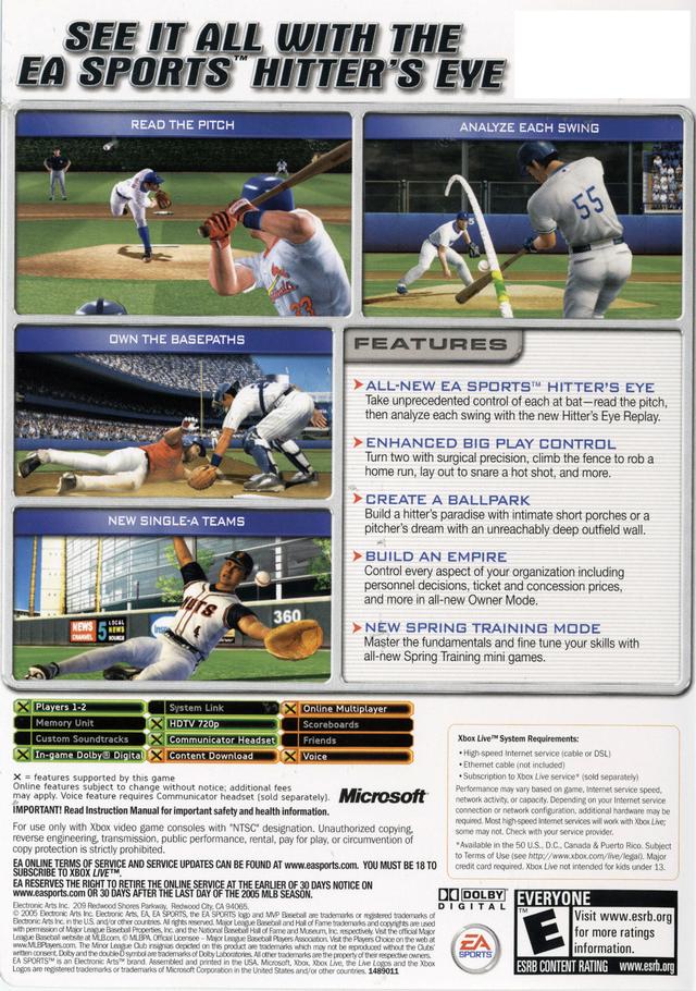 MVP Baseball 2005 - (XB) Xbox [Pre-Owned] Video Games EA Sports   