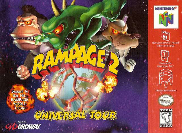Rampage 2: Universal Tour - (N64) Nintendo 64 [Pre-Owned] Video Games Midway   