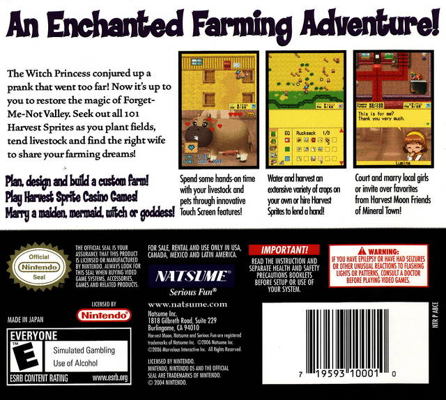 Harvest Moon DS - (NDS) Nintendo DS Video Games Natsume   