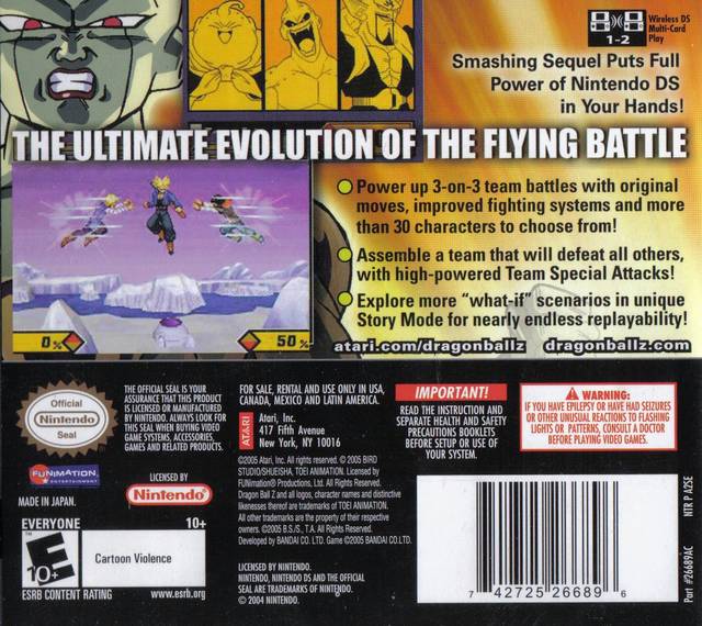 Dragon Ball Z: Supersonic Warriors 2 - Nintendo DS [Pre-Owned] Video Games Atari SA   