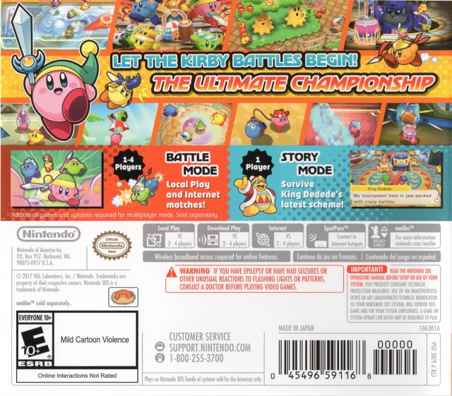 Kirby Battle Royale - Nintendo 3DS Video Games Nintendo   