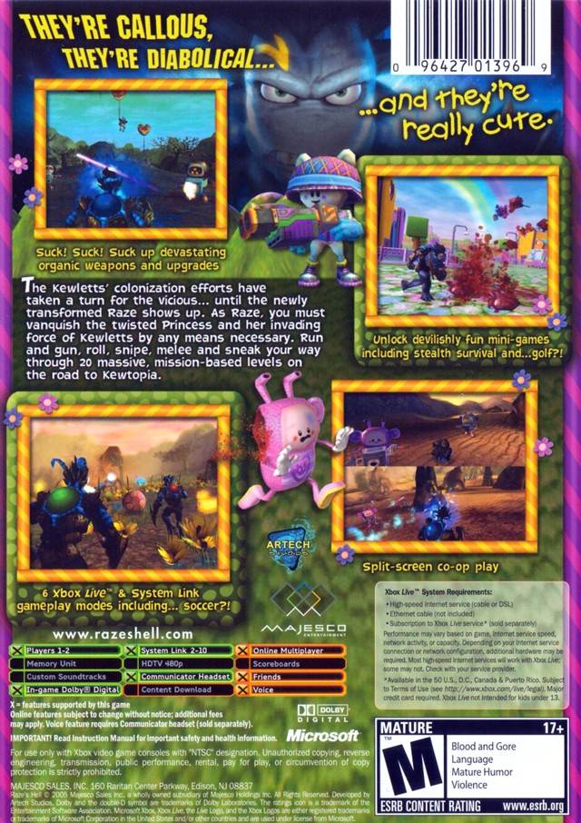 Raze's Hell - Xbox Video Games Majesco   