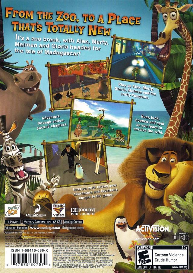 Madagascar - (PS2) PlayStation 2 [Pre-Owned] Video Games Activision   