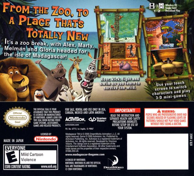 Madagascar - Nintendo DS [Pre-Owned] Video Games Activision   
