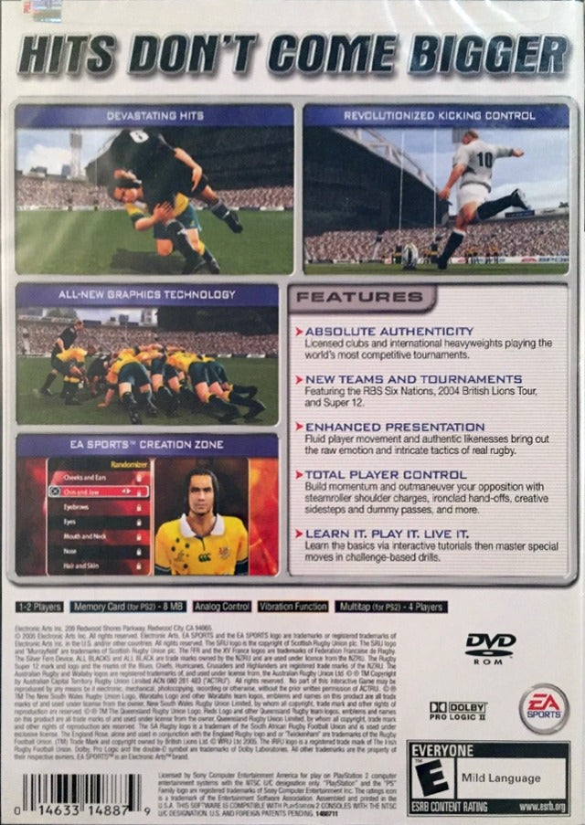 Rugby 2005 - (PS2) PlayStation 2 [Pre-Owned] Video Games EA Sports   