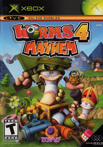 Worms 4: Mayhem - Xbox Video Games Majesco   