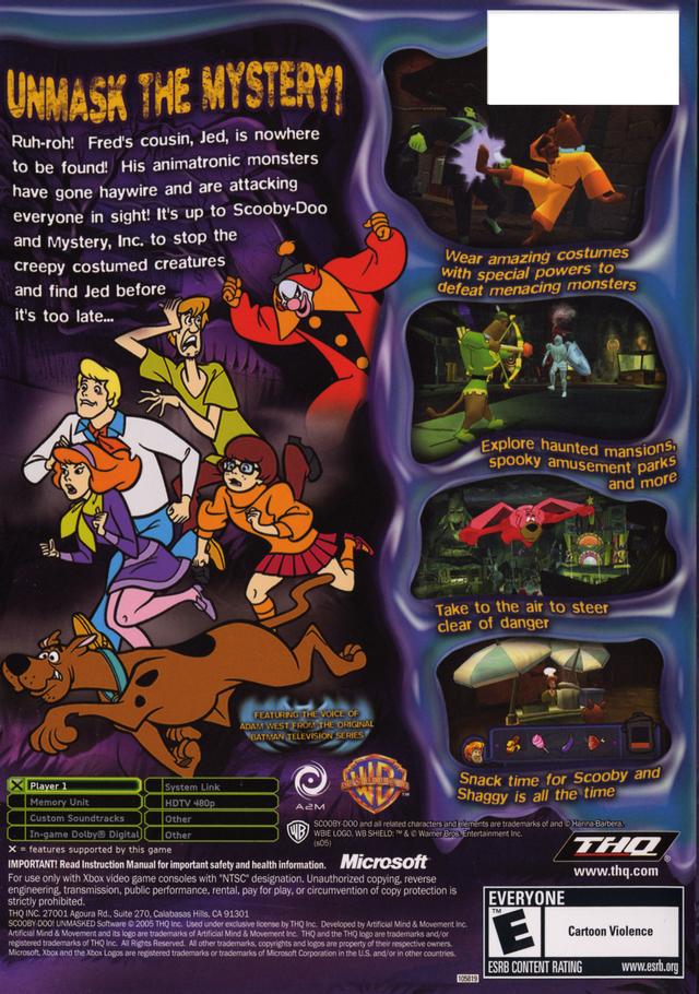 Scooby-Doo! Unmasked - Xbox Video Games THQ   