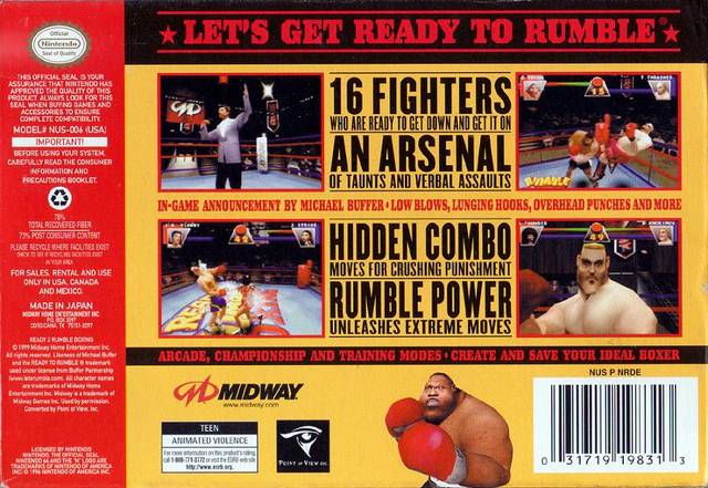 Ready 2 Rumble Boxing - (N64) Nintendo 64 [Pre-Owned] Video Games Midway   