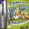 2 Games In 1 Double Pack - SpongeBob SquarePants: SuperSponge / SpongeBob SquarePants: Revenge of the Flying Dutchman - (GBA) Game Boy Advance [Pre-Owned] Video Games THQ   