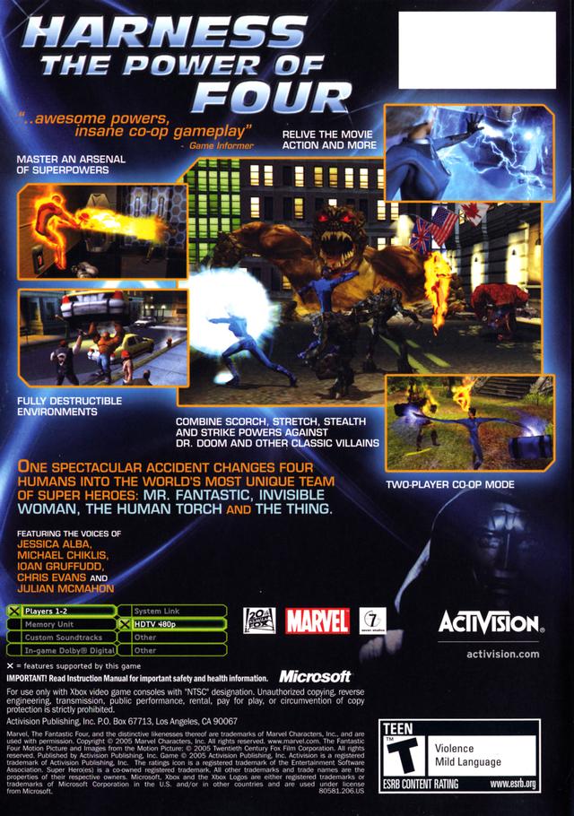 Fantastic 4 - (XB) Xbox [Pre-Owned] Video Games Activision   