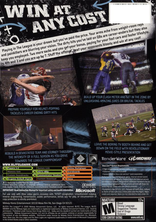 Blitz: The League - Xbox Video Games Midway   
