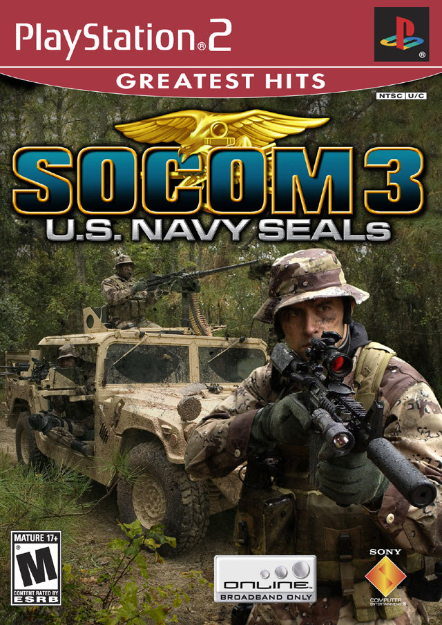 SOCOM 3: U.S. Navy SEALs (Greatest Hits) - (PS2) PlayStation 2 [Pre-Owned] Video Games SCEA   