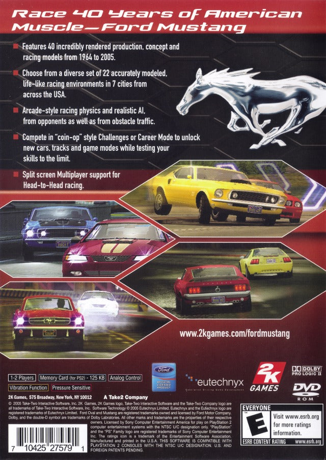 Ford Mustang: The Legend Lives - (PS2) PlayStation 2 [Pre-Owned] Video Games 2K Games   