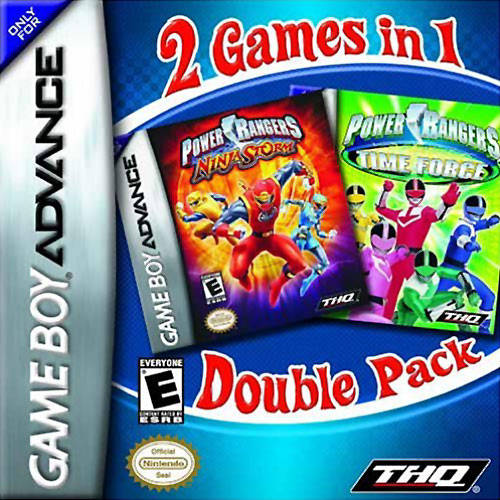 2 Games In 1 Double Pack: Power Rangers: Time Force / Power Rangers: Ninja Storm - (GBA) Game Boy Advance [Pre-Owned] Video Games THQ   