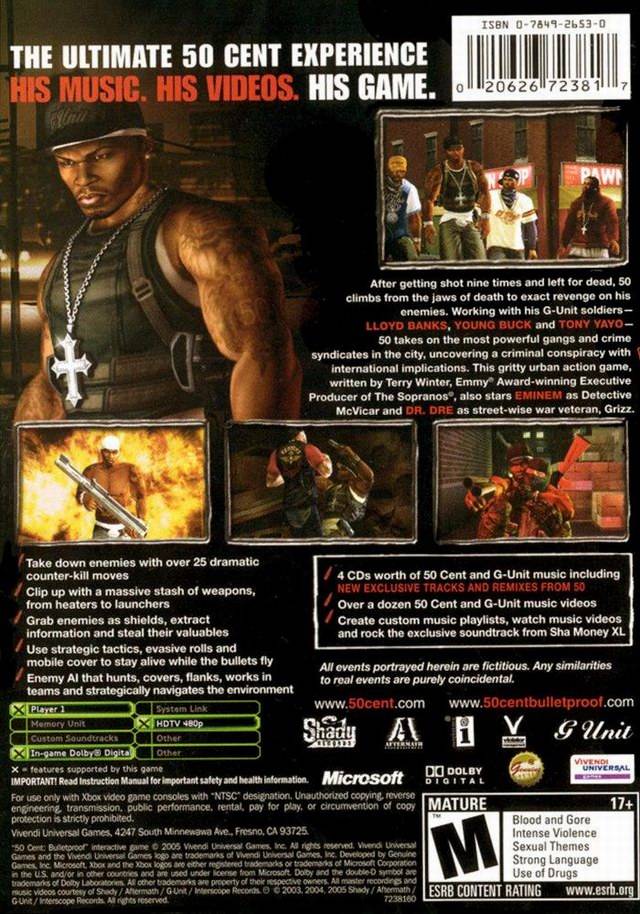 50 Cent: Bulletproof - (XB) Xbox [Pre-Owned] Video Games VU Games   