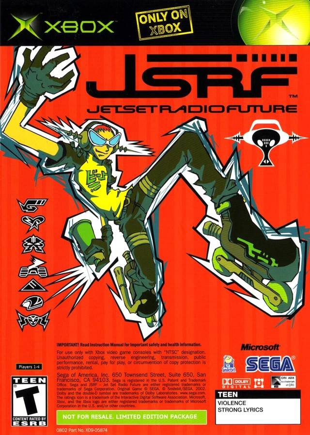 Sega GT 2002 & JSRF: Jet Set Radio Future - (XB) Xbox [Pre-Owned] Video Games Sega   