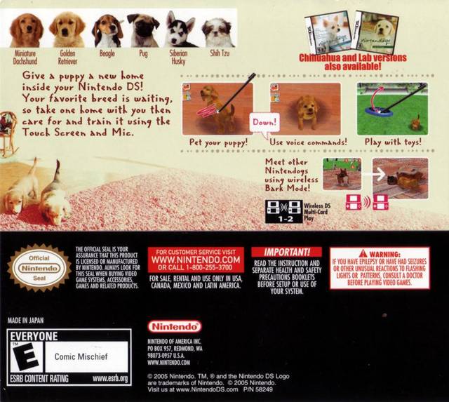 Nintendogs Dachshund & Friends - (NDS) Nintendo DS [Pre-Owned] Video Games Nintendo   