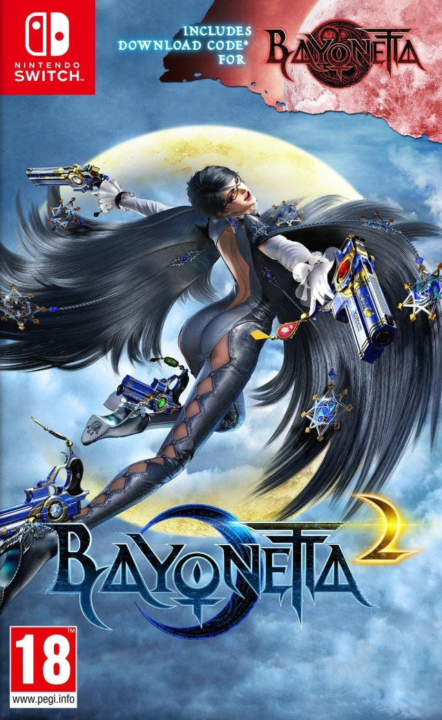 Bayonetta 2 (Physical Game Card) + Bayonetta (Digital Download) - (NSW) Nintendo Switch (European Import) Video Games Nintendo   