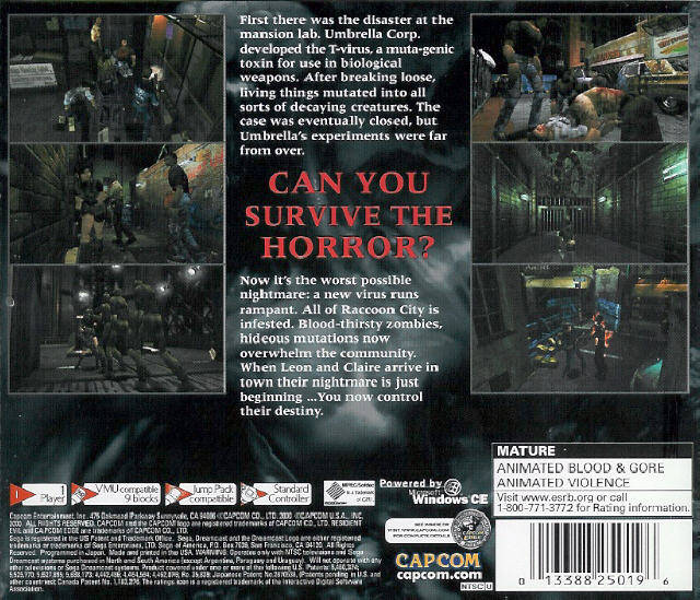 Resident Evil 2 - (DC) SEGA Dreamcast  [Pre-Owned] Video Games Capcom   