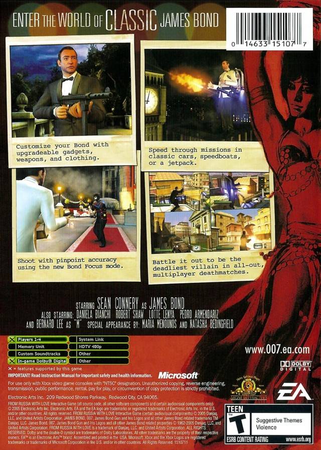 007: From Russia With Love - (XB) Xbox Video Games Electronic Arts   