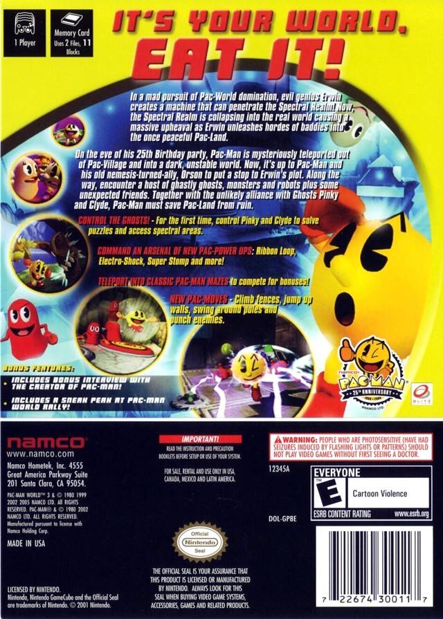 Pac-Man World 3 - (GC) GameCube [Pre-Owned] Video Games Namco   