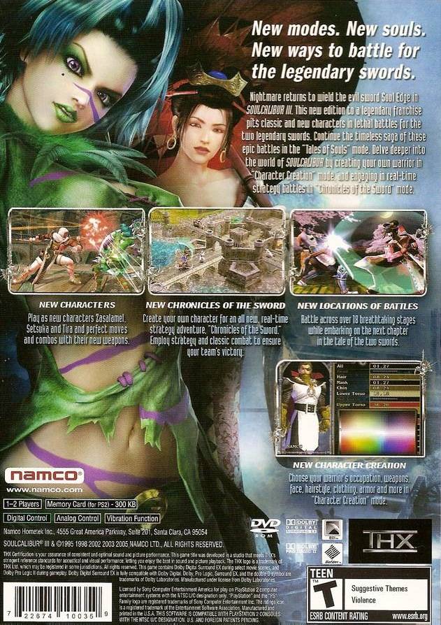 Soul Calibur III (Greatest Hits) - (PS2) PlayStation 2 [Pre-Owned] Video Games Namco   