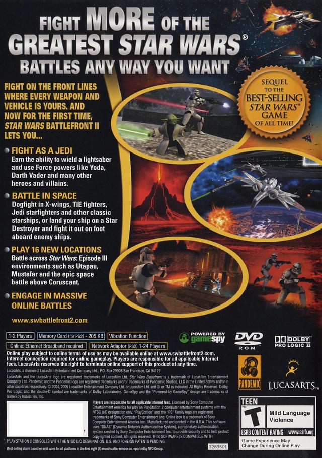 Star Wars: Battlefront II - (PS2) PlayStation 2 [Pre-Owned] Video Games LucasArts   