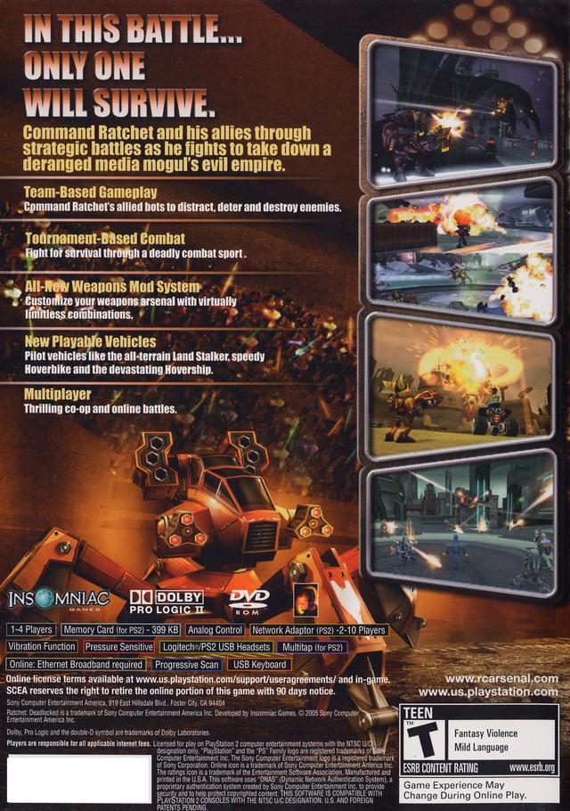 Ratchet: Deadlocked - (PS2) PlayStation 2 [Pre-Owned] Video Games SCEA   