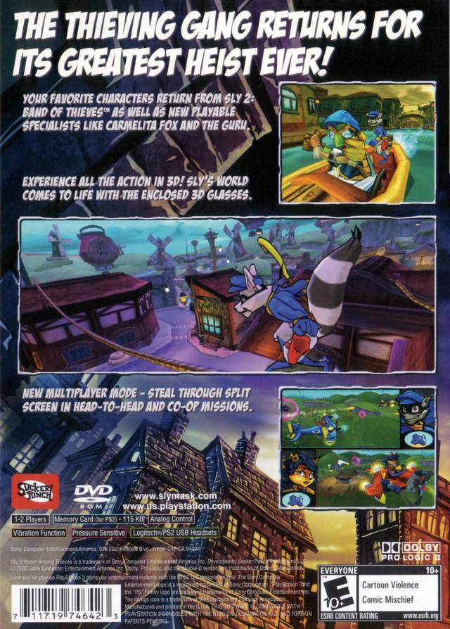 Sly 3: Honor Among Thieves - (PS2) PlayStation 2 [Pre-Owned] | J&L