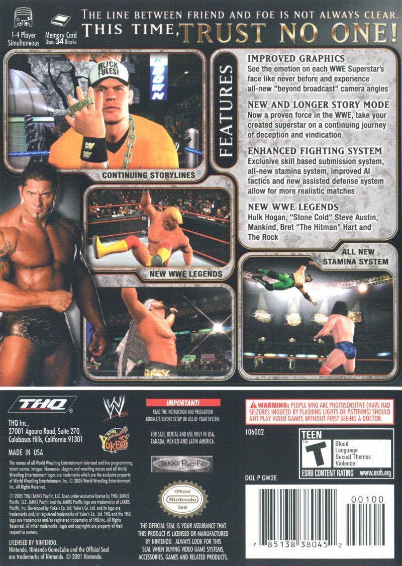 WWE Day of Reckoning 2 - (GC) Gamecube [Pre-Owned] Video Games THQ   