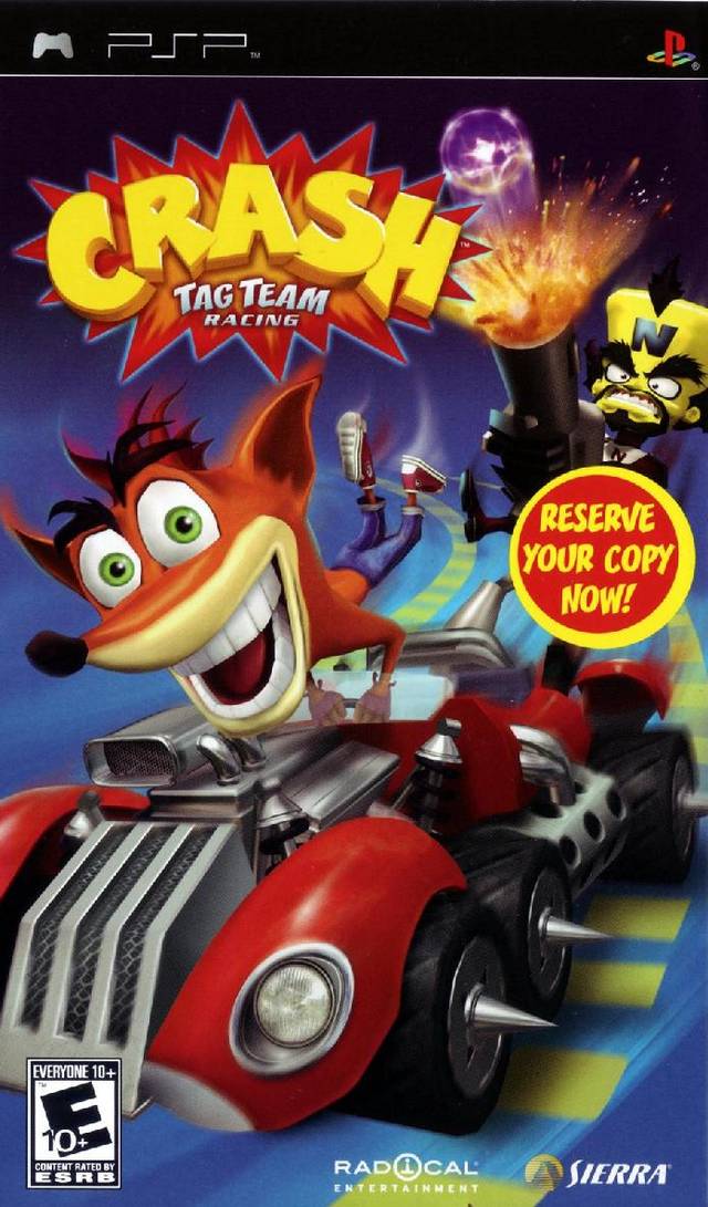 Crash Tag Team Racing (Favorites) - SONY PSP Video Games Sierra Entertainment   