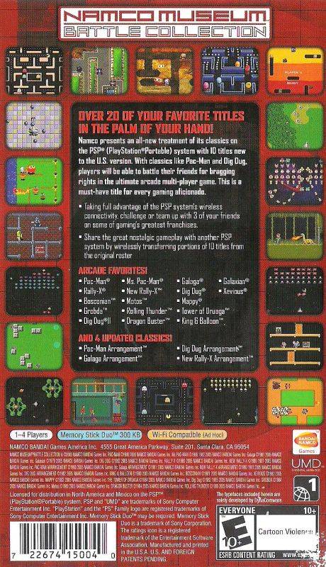 Namco Museum Battle Collection (Greatest Hits) - Sony PSP [Pre-Owned] Video Games Namco Bandai Games   