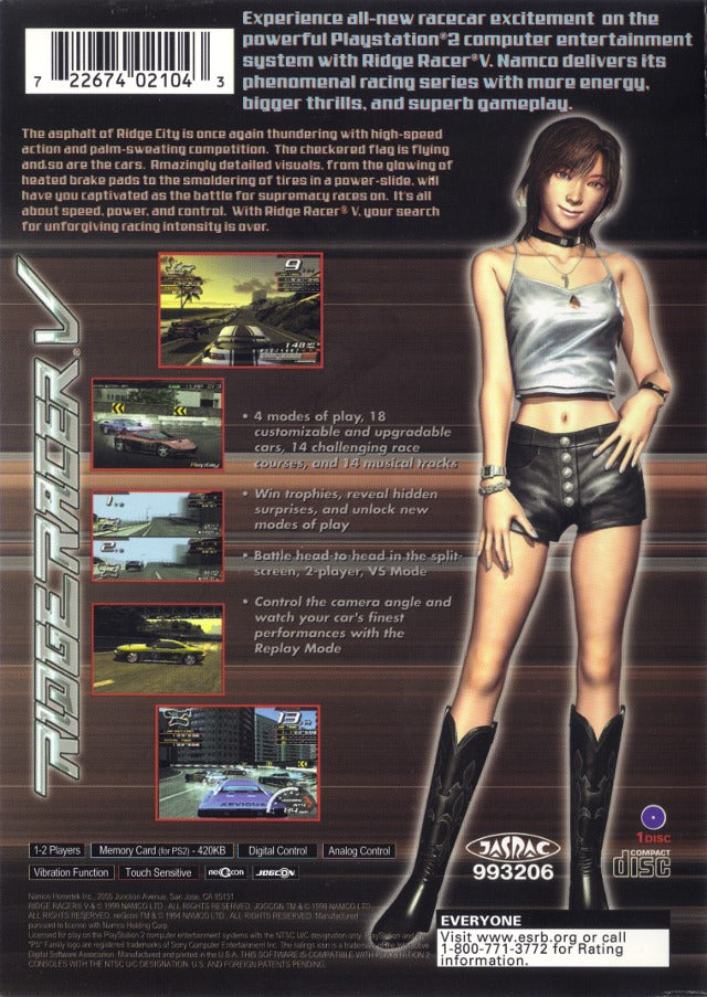 Ridge Racer V - (PS2) PlayStation 2 [Pre-Owned] Video Games Namco   