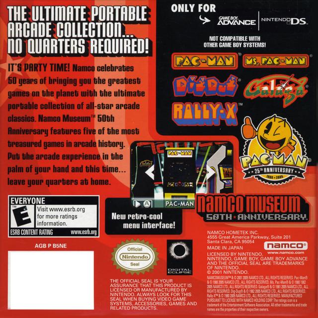 Namco Museum 50th Anniversary - (GBA) Game Boy Advance [Pre-Owned] Video Games Namco   