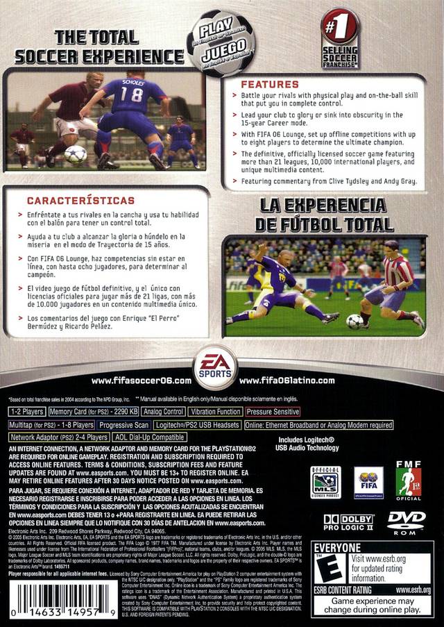 FIFA Soccer 06 - (PS2) PlayStation 2 [Pre-Owned] Video Games EA Sports   