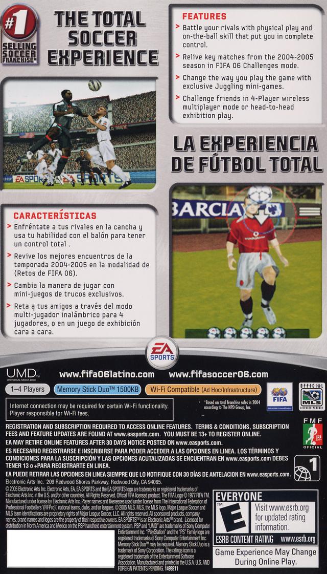 FIFA Soccer 06 - PSP Video Games EA Sports   
